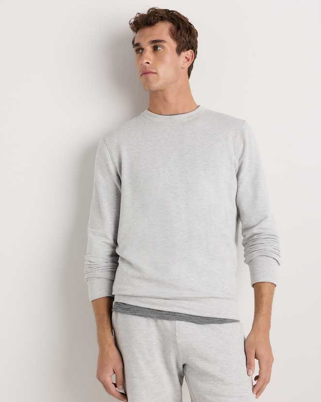 Heather Grey Supersoft Fleece Crew
