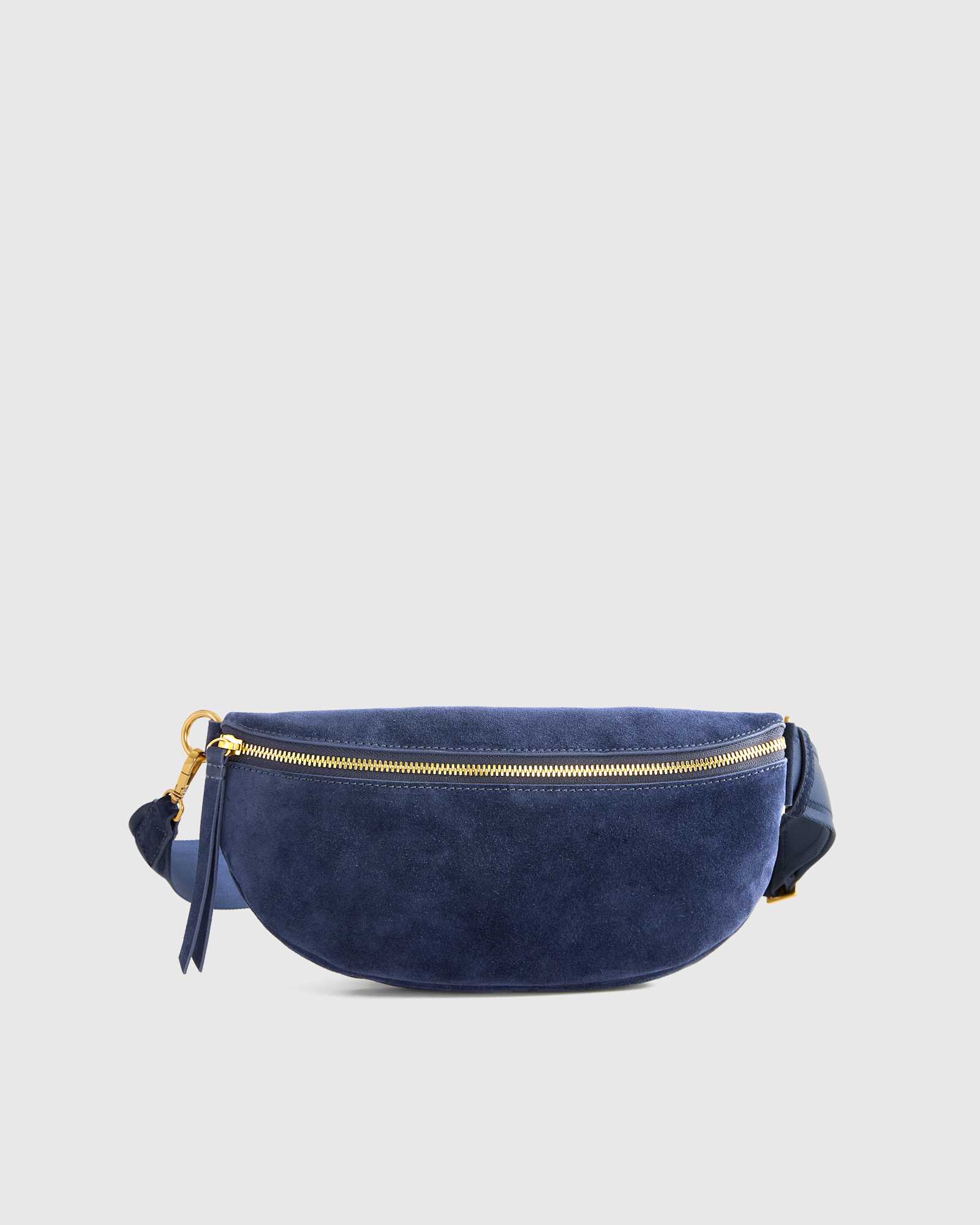 midnight Italian Suede Sling Bag