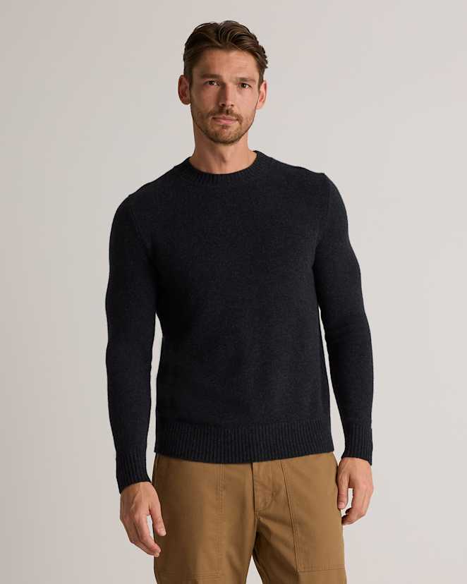 Heather Caviar Luxe Baby Cashmere Crewneck Sweater