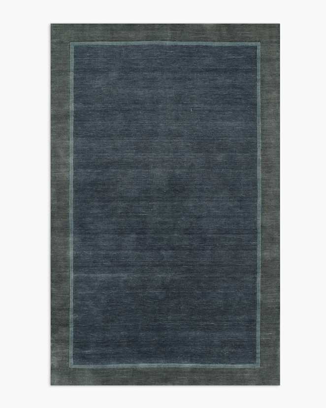 Blue Delaney Hand-Loomed Wool Rug
