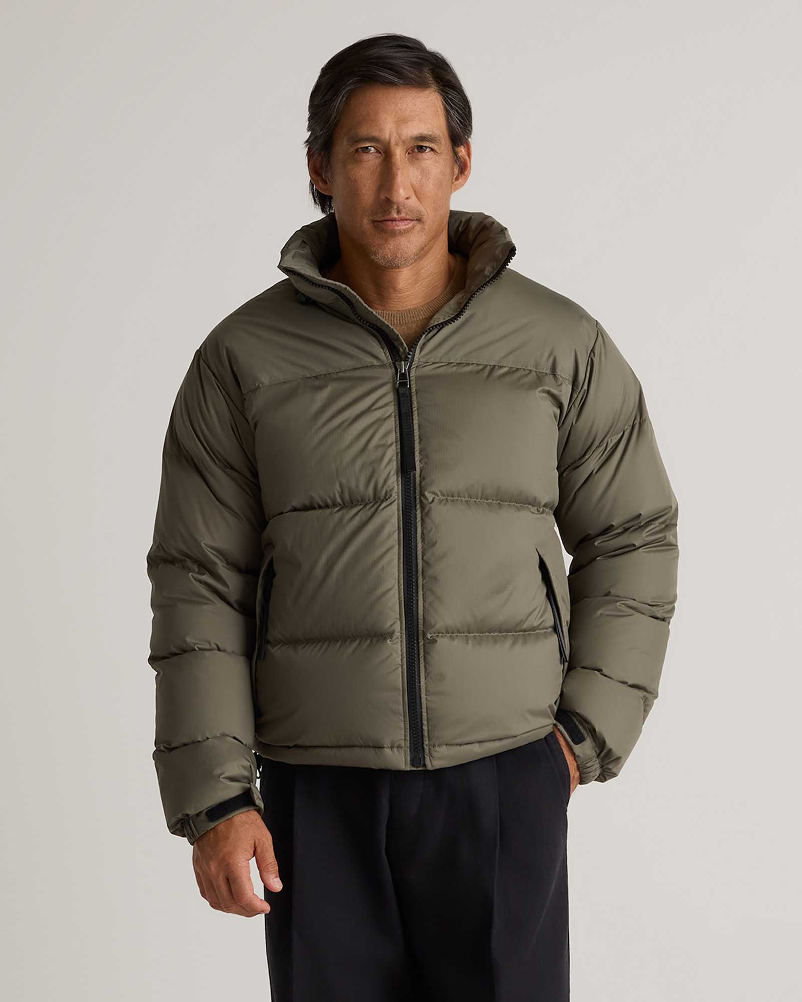 faded-cargo Responsible Down Puffer Jacket