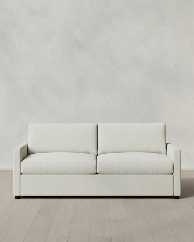 Ivory Brennan Sofa in Performance Basketweave