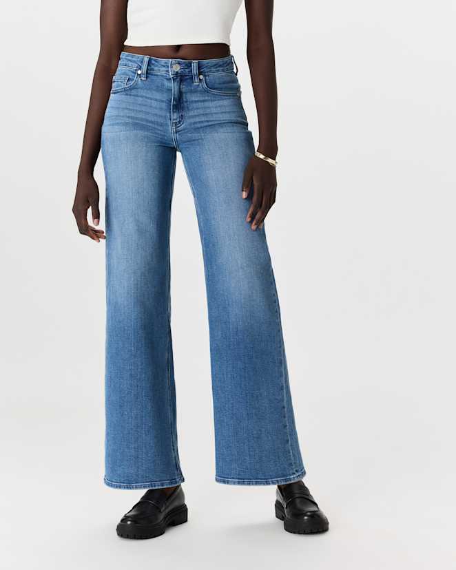 Seaside Blue Bella Stretch Wide Leg Jeans