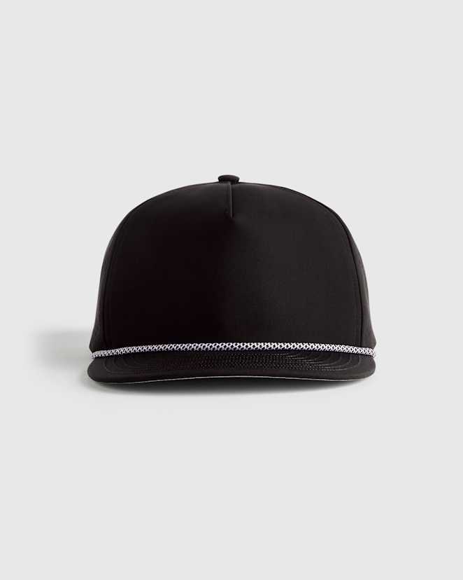 Black Men's Water Repellent Performance Rope Hat