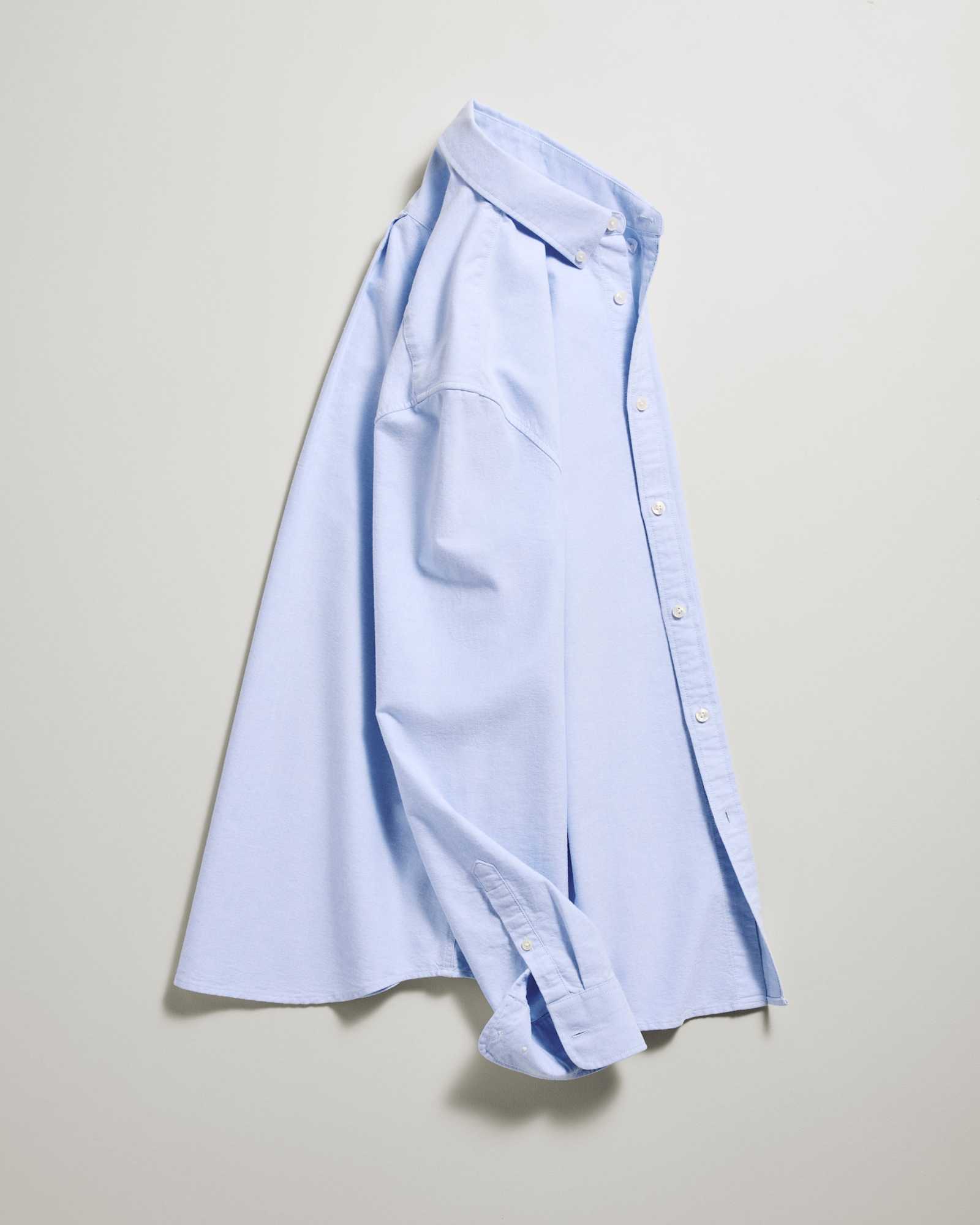 pale-blue 100% Organic Cotton Oxford Shirt