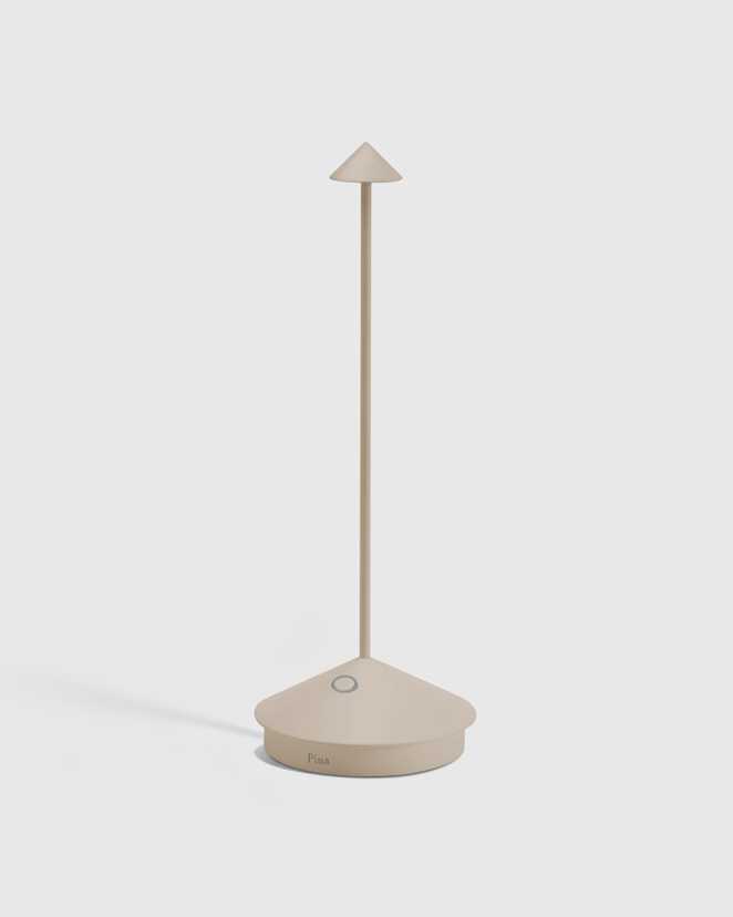 Sand Pina Pro Rechargeable Table Lamp by Zafferano
