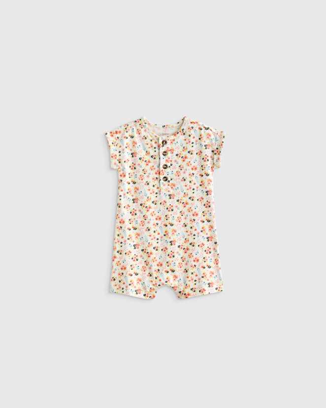 Multi Floral 100% Organic Cotton Romper