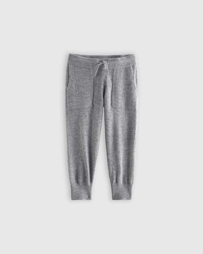 Heather Grey Washable Cashmere Jogger