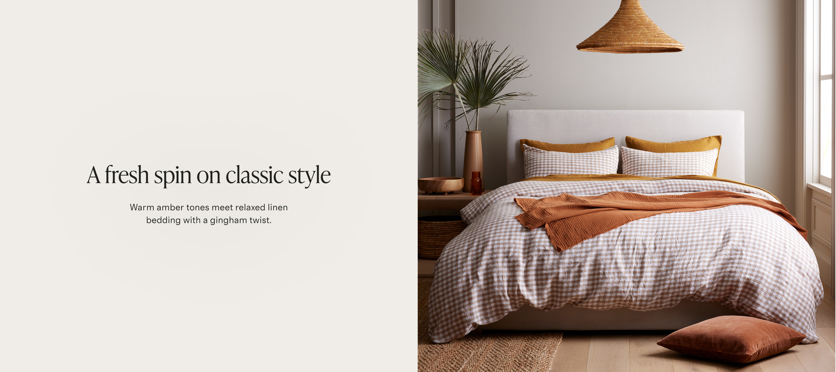 amber tones banner - desktop