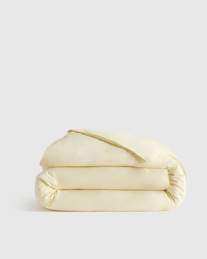 Butter Yellow Bamboo Duvet Cover
