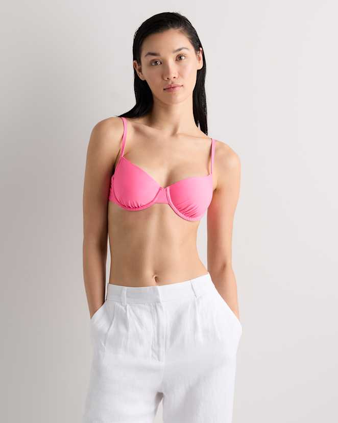 Bubblegum Pink Italian Demi Bikini Top