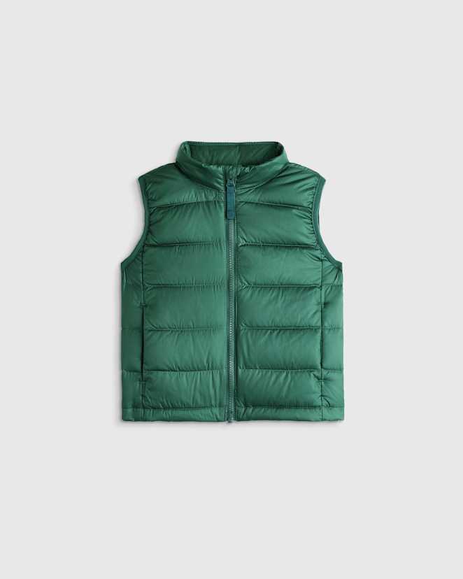 Dark Green Lightweight Down Puffer Vest