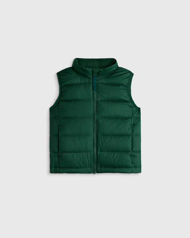 Dark Green Lightweight Down Puffer Vest