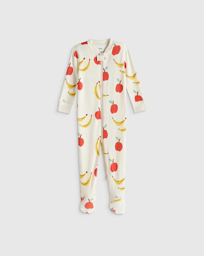 Apples & Bananas 100% Organic Cotton Footie Pajama
