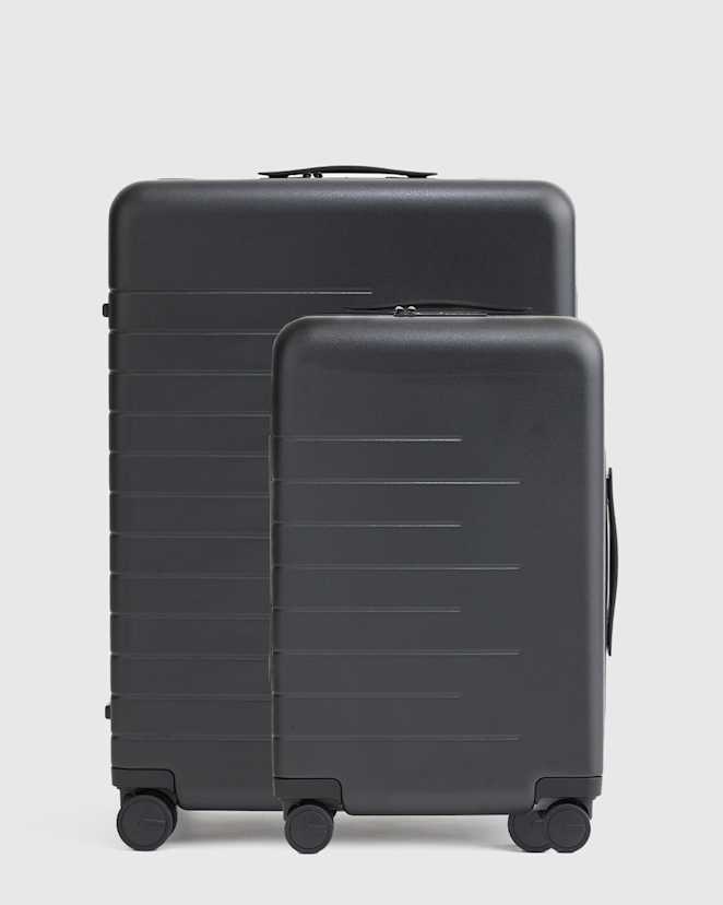 Black Carry-On & Large Check-In Suitcase Set