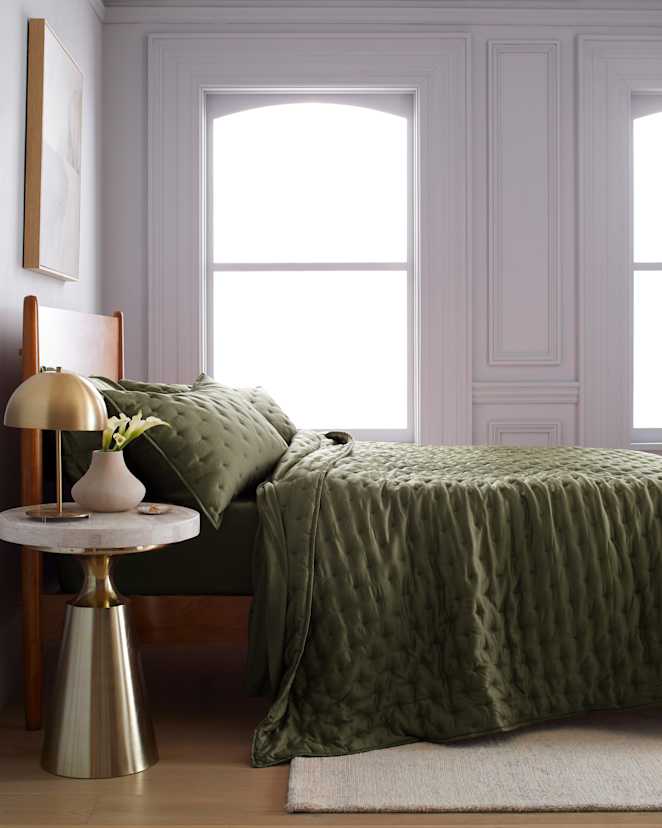 Olive Bamboo Dream Quilt