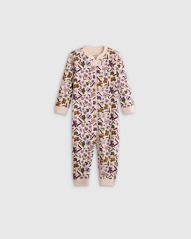 Butterfly Floral 100% Organic Cotton One Piece Pajama