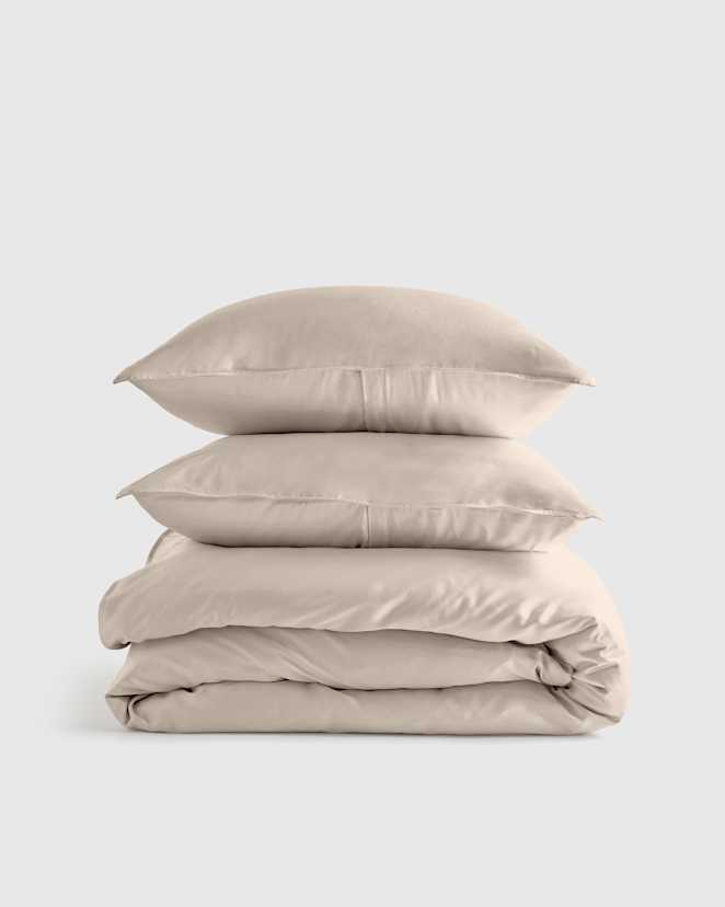 Sand Bamboo Duvet Cover Set