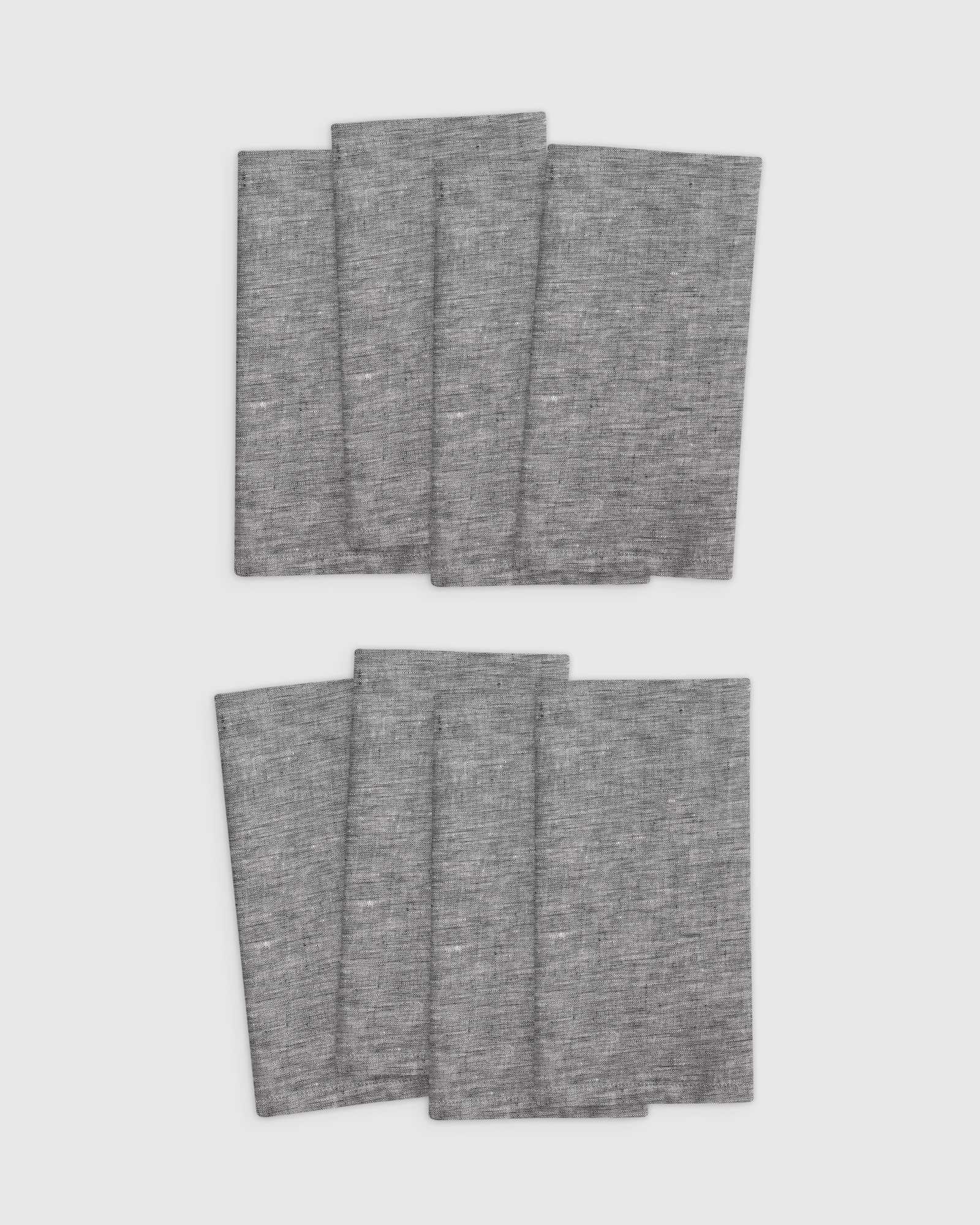 charcoal European Linen Chambray Napkin (Set of 8)