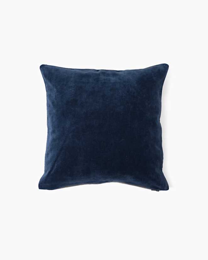 Navy Plush Velvet Pillow Cover