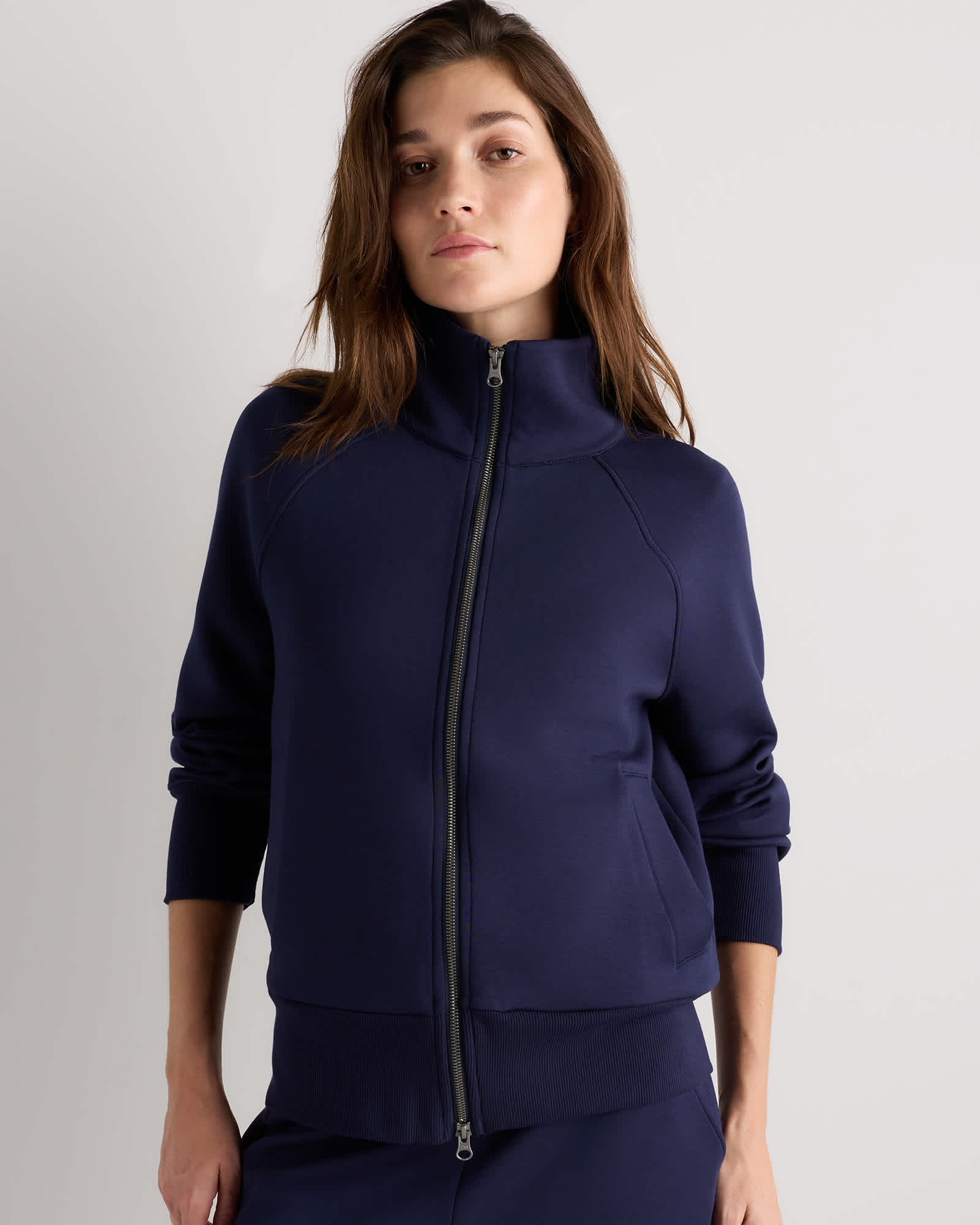 Deep Navy CloudComfort Full-Zip Sweatshirt