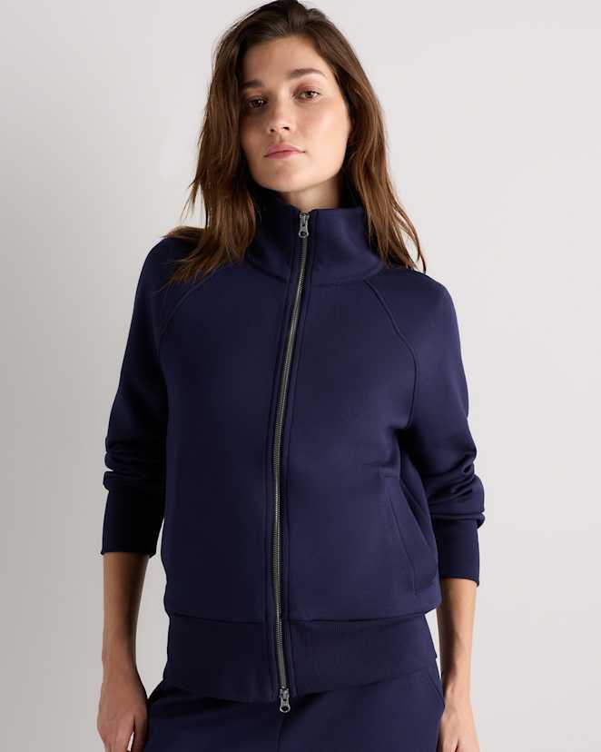 Deep Navy CloudComfort Full-Zip Sweatshirt