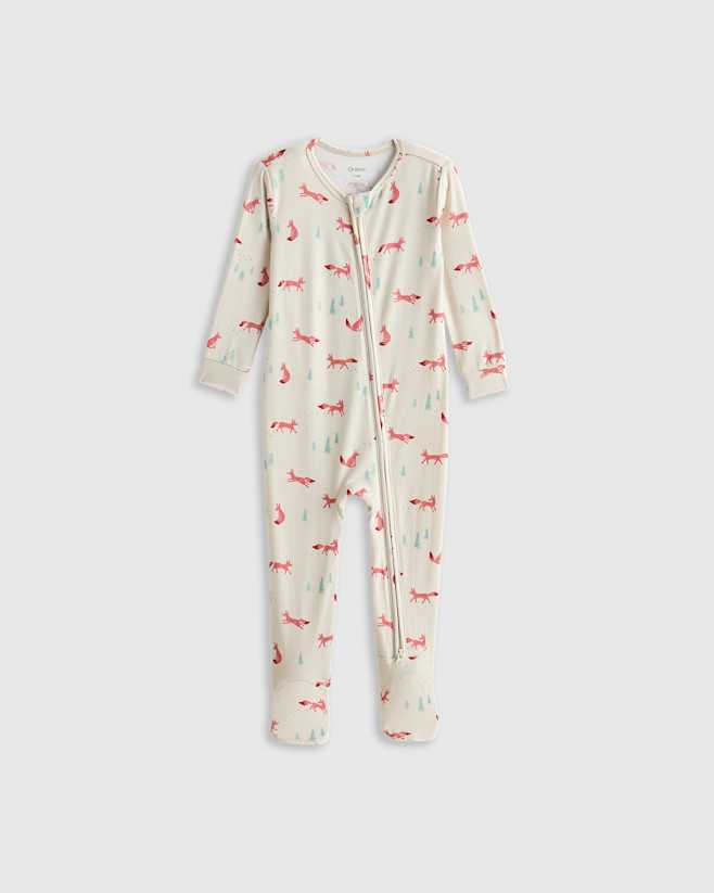 Fox Pyjama footie en bambou