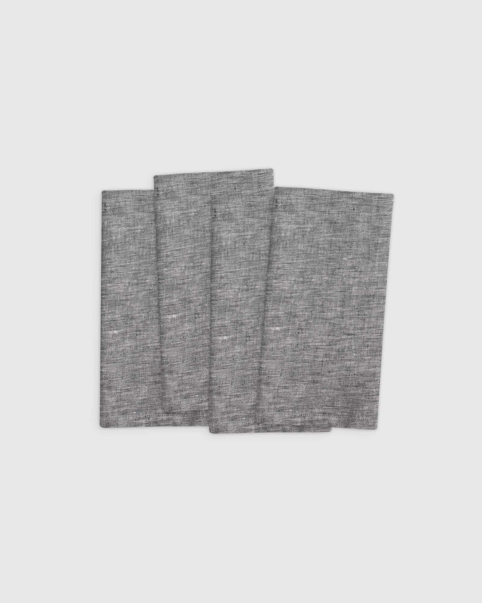 charcoal European Linen Chambray Napkin (Set of 4)