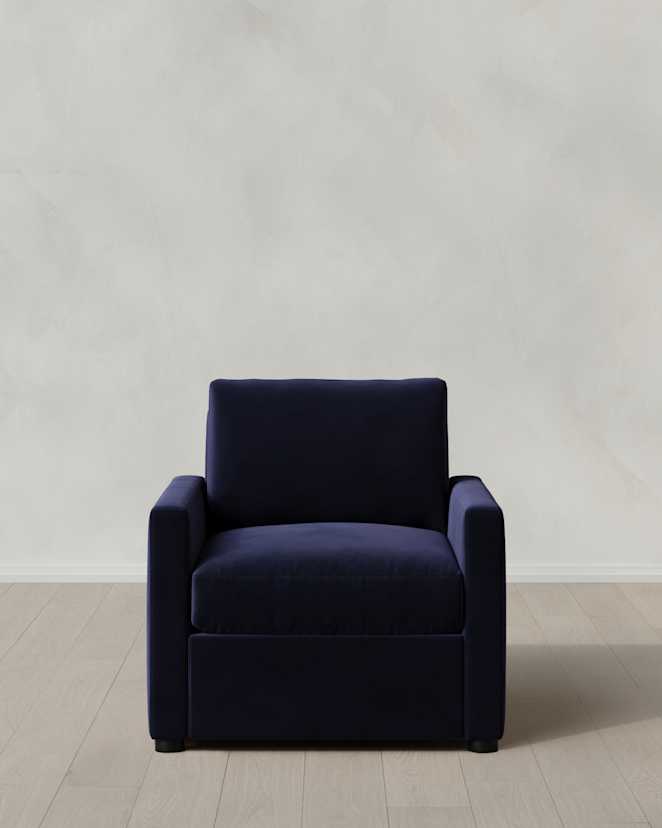 Midnight Brennan Accent Chair in Performance Velvet