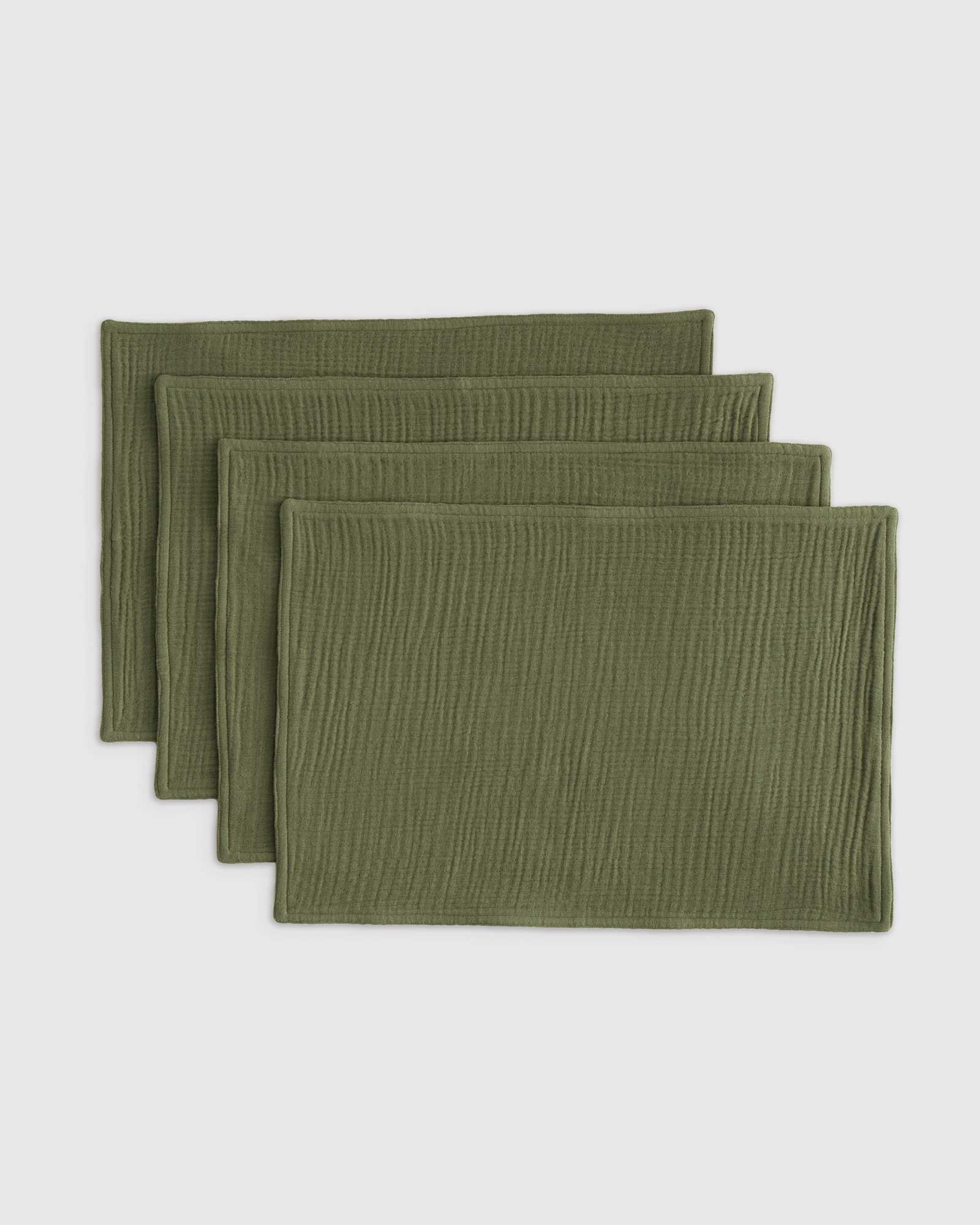 olive Organic Airy Gauze Placemats