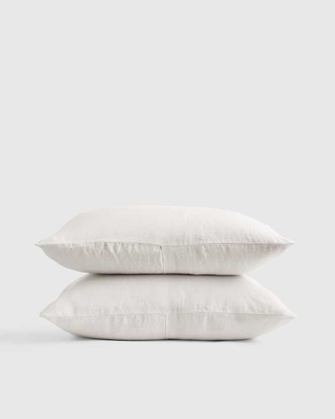 Sand European Linen Sham Set