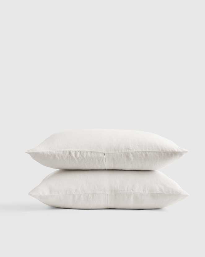 Sand European Linen Sham Set