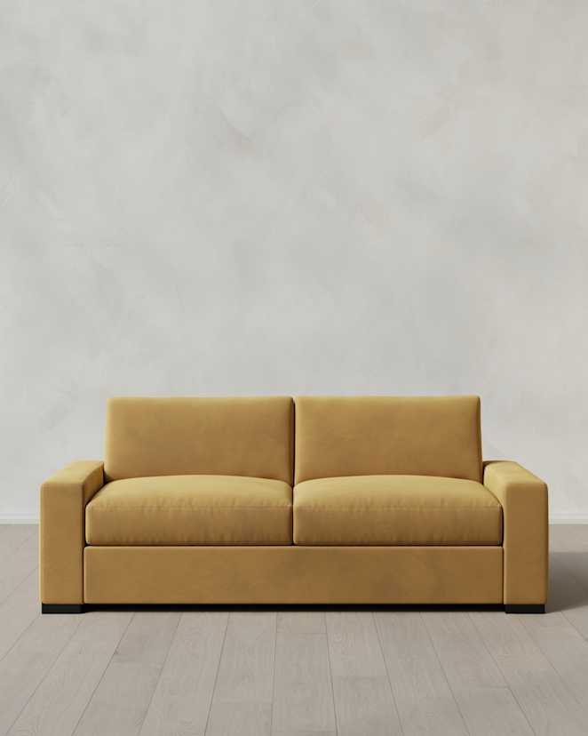 Caramel Stillman Sleeper Sofa in Performance Velvet