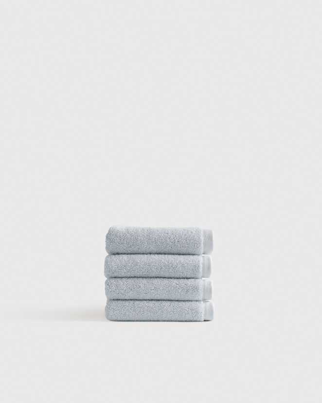 Hydrangea Plush Organic Turkish Cotton Washcloth (Set of 4)