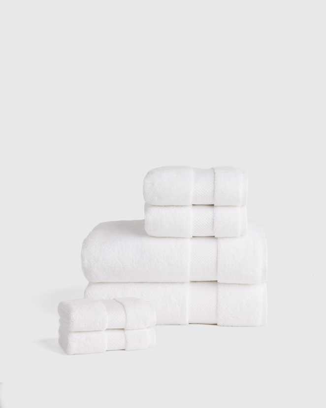 White Turkish Ultra Plush Bath Towel Bundle