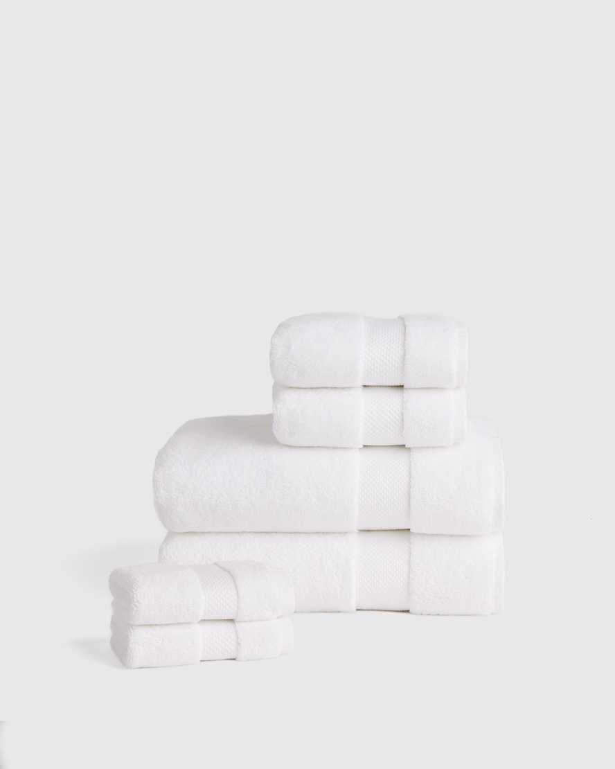 White Turkish Ultra Plush Bath Towel Bundle