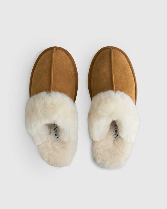 Pecan Australian Shearling Scuff Slipper