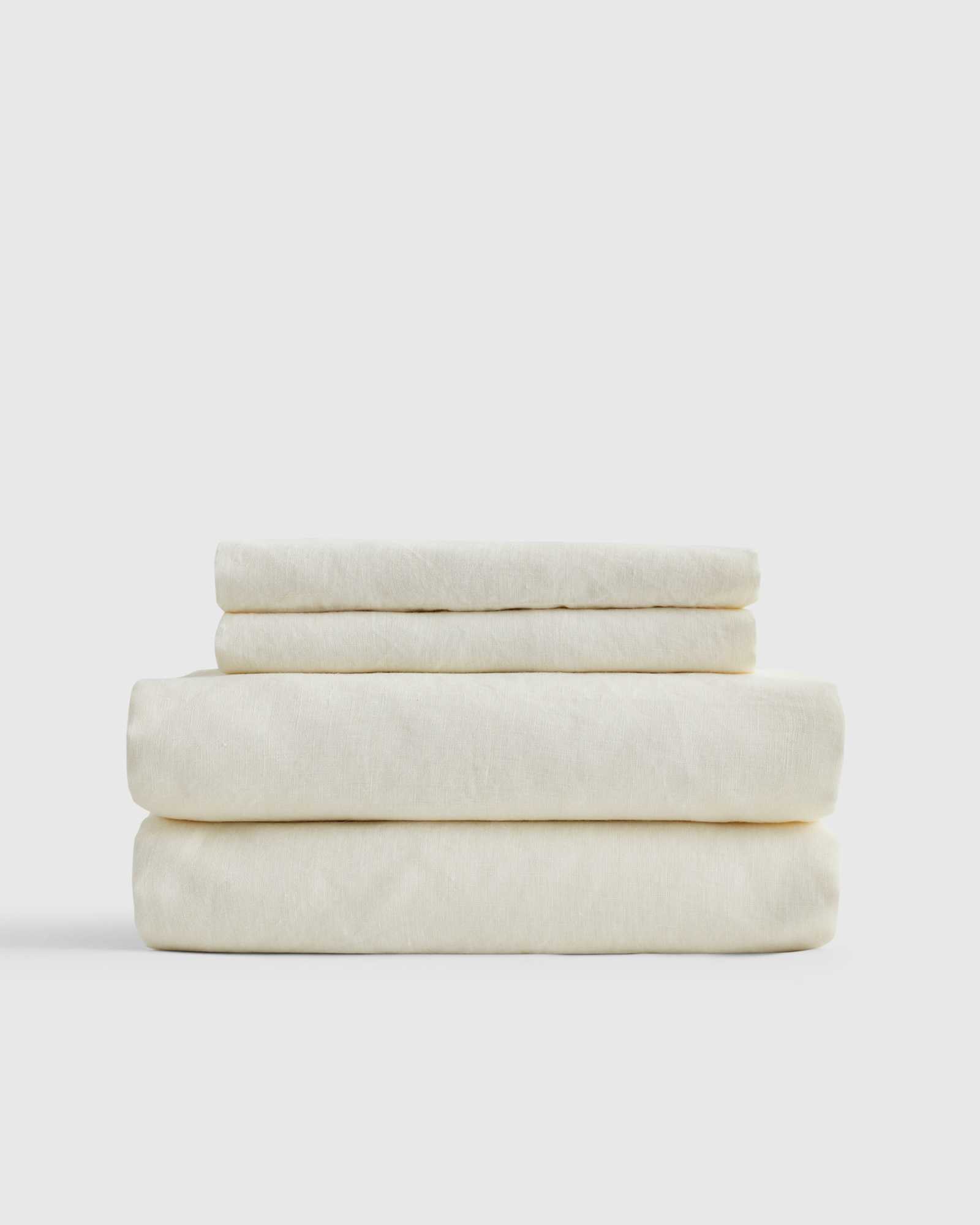 ivory Organic Brushed Cotton Sheet Set