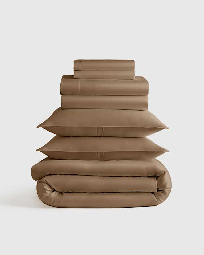 Walnut Bamboo Deluxe Bedding Bundle