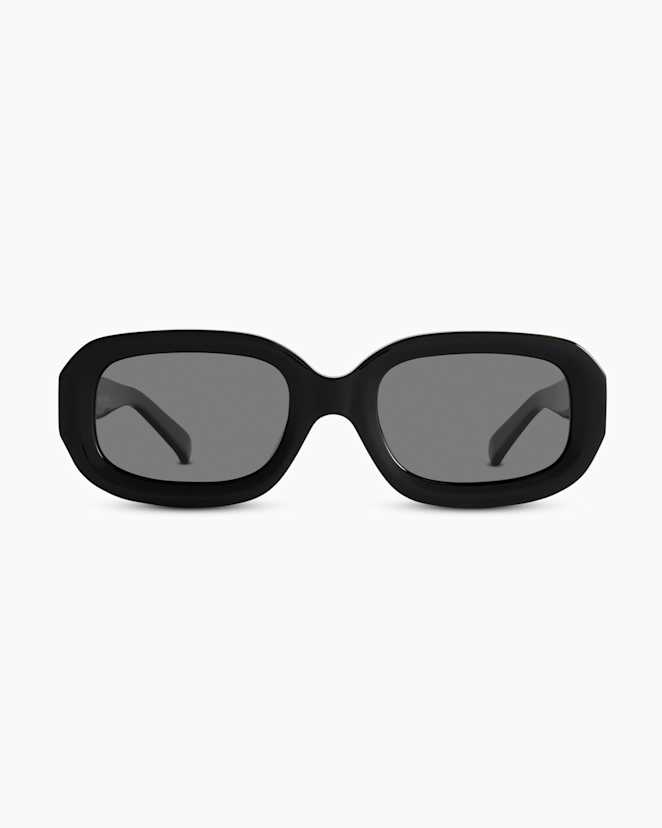 Black with Grey lens Santorini Polarized Acetate Sunglasses