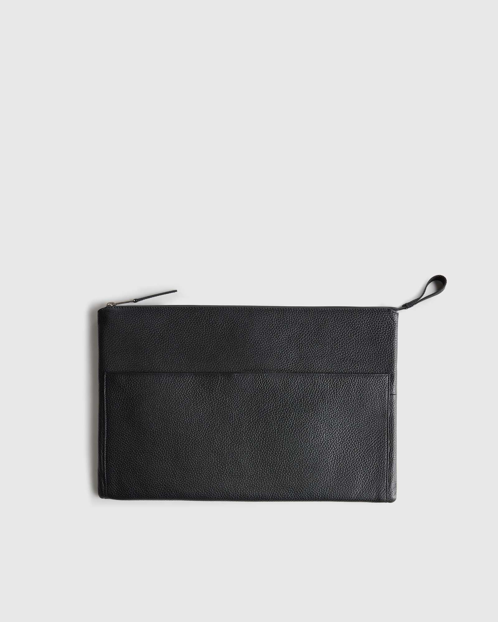 black Excursion Italian Leather Tech Folio