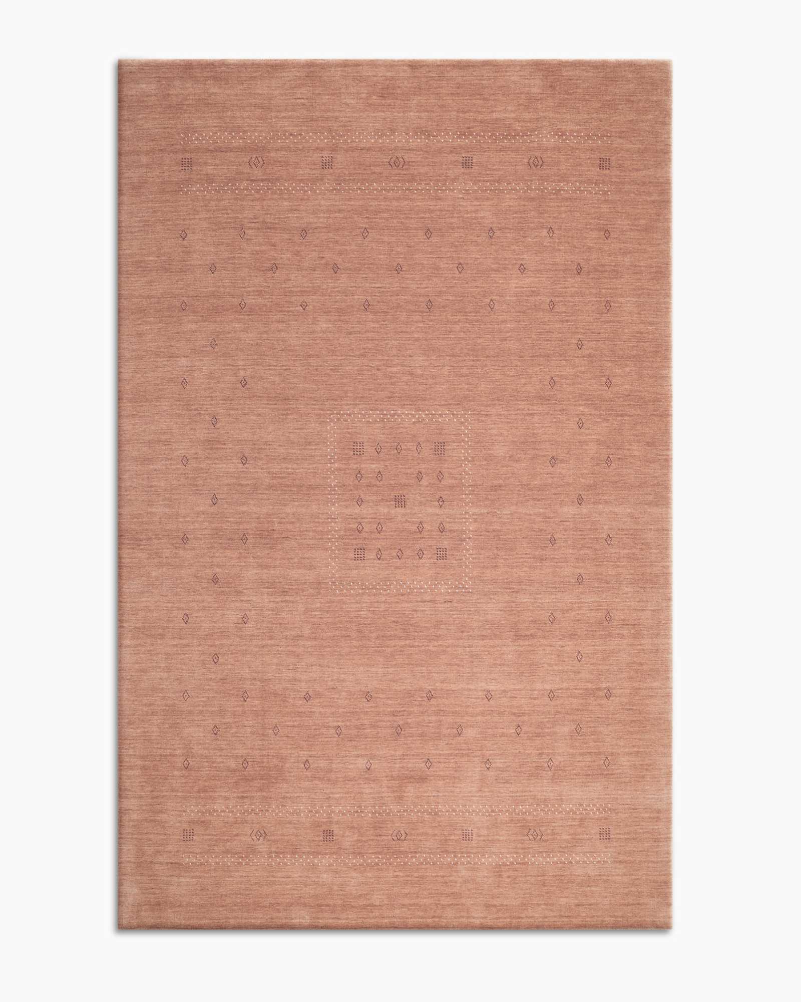 Peach Dakota Hand-Loomed Wool Rug