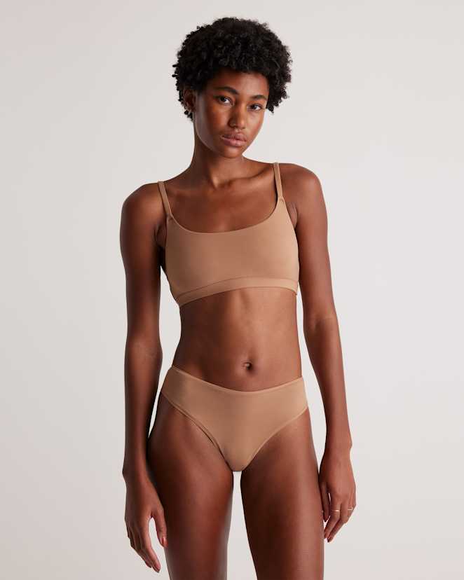 Mocha Bralette à encolure dégagée à effet seconde peau (paquet de 2)