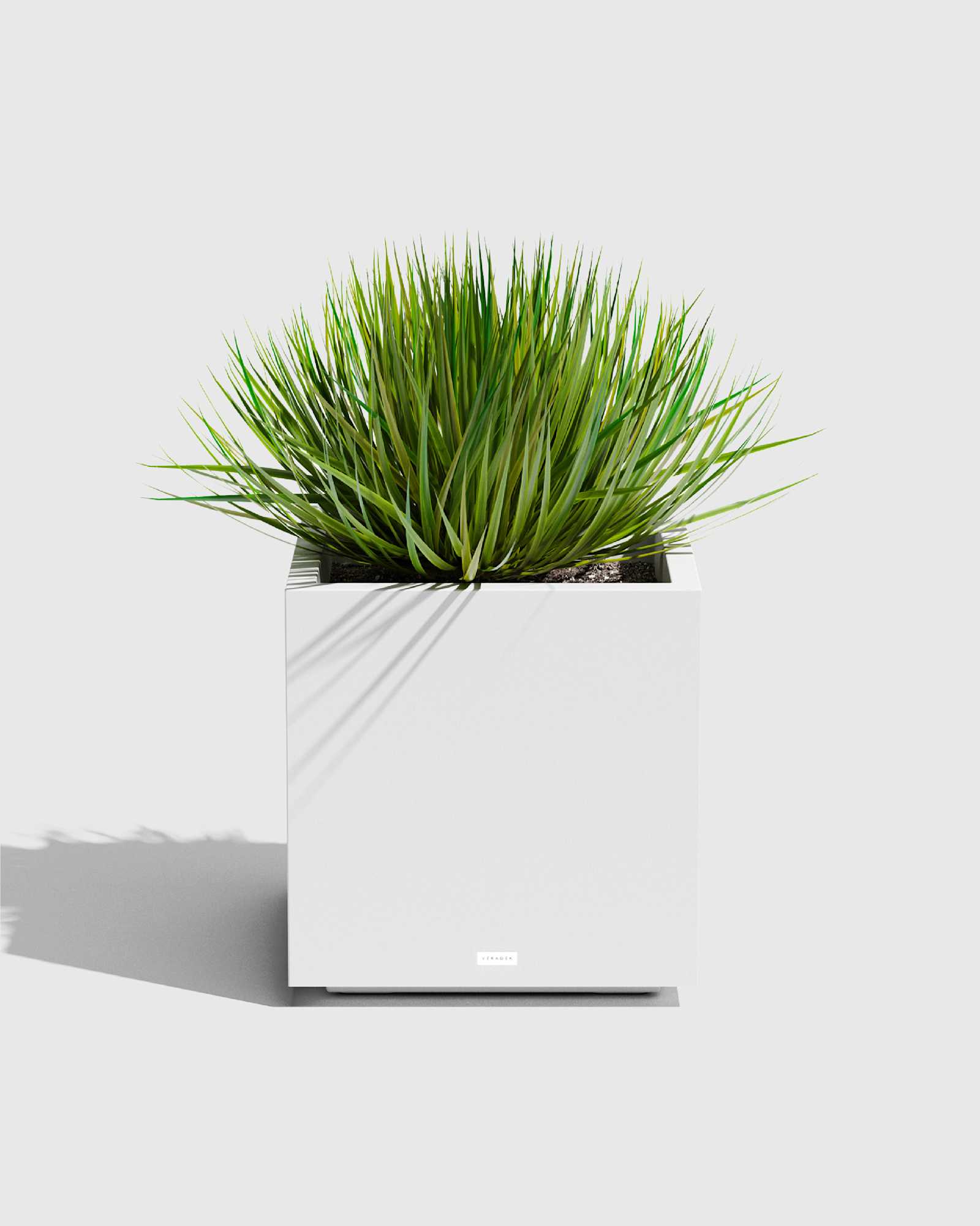 Square Planter Whte white Block Series All Weather Square Planter by Veradek