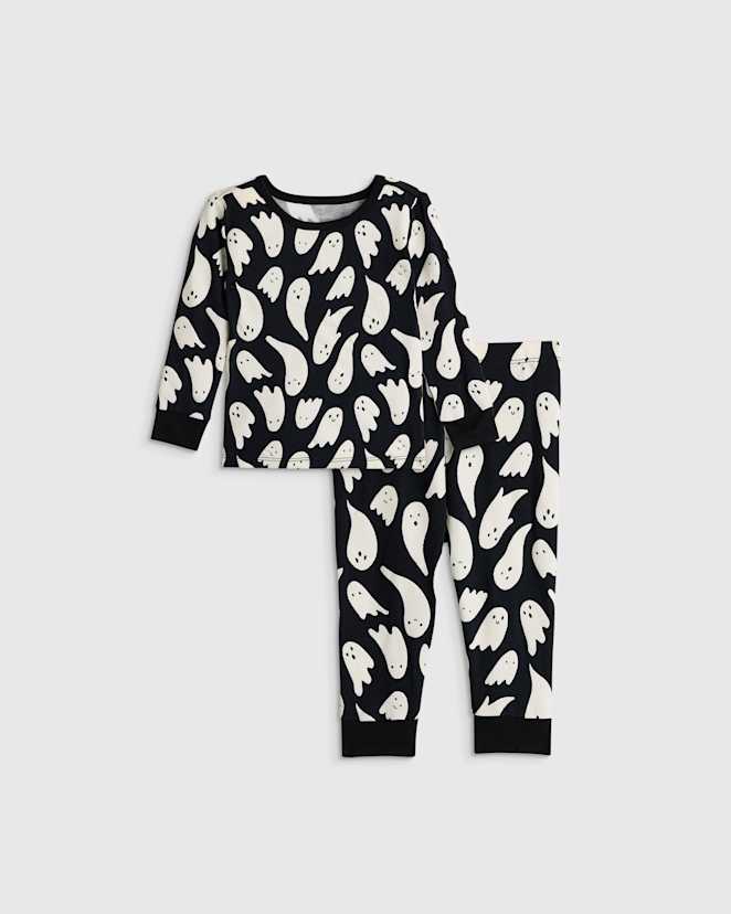 Ghosts Bamboo Long Sleeve and Pant Pajama Set