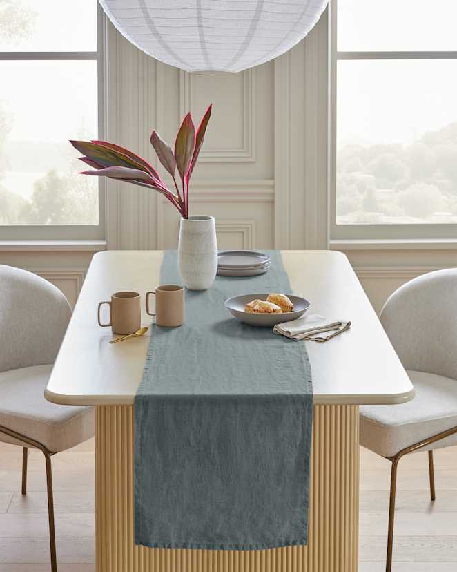 Ocean European Linen Table Runner