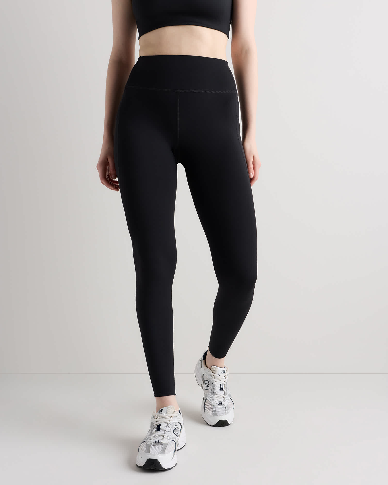 Black High-Rise Utility Running Tight