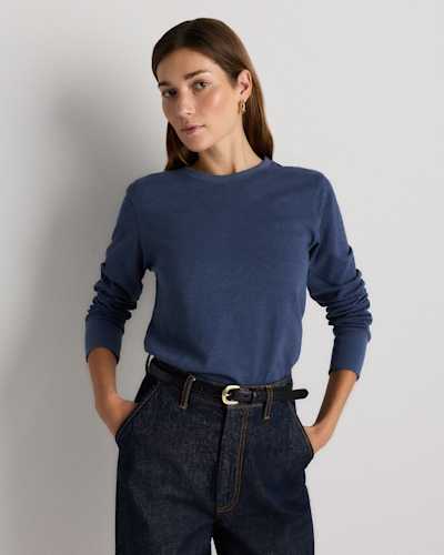 100% Organic Cotton Slub Long Sleeve Tee