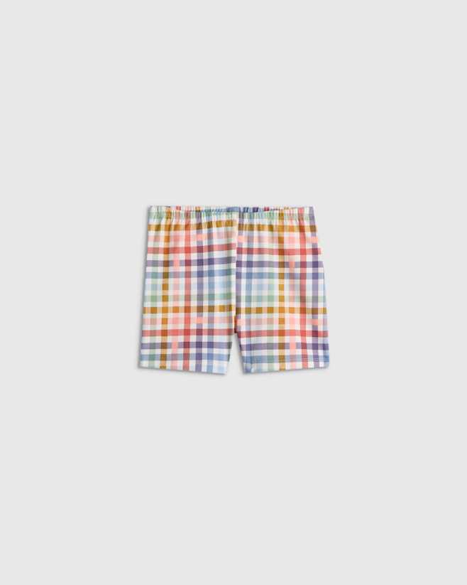 Plaid Organic Cotton Cartwheel Shorts