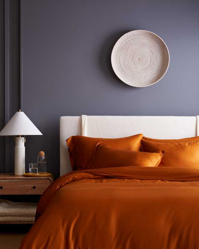 Terracotta Bamboo Sham Set